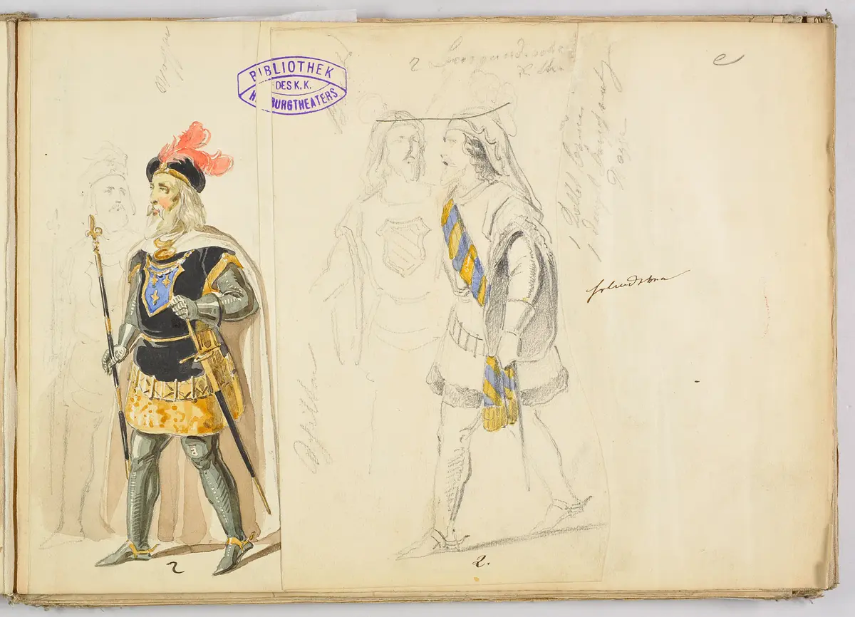 Die Jungfrau von Orleans, Titel der Serie: Figurinen des k.k. Hof-Burgtheaters