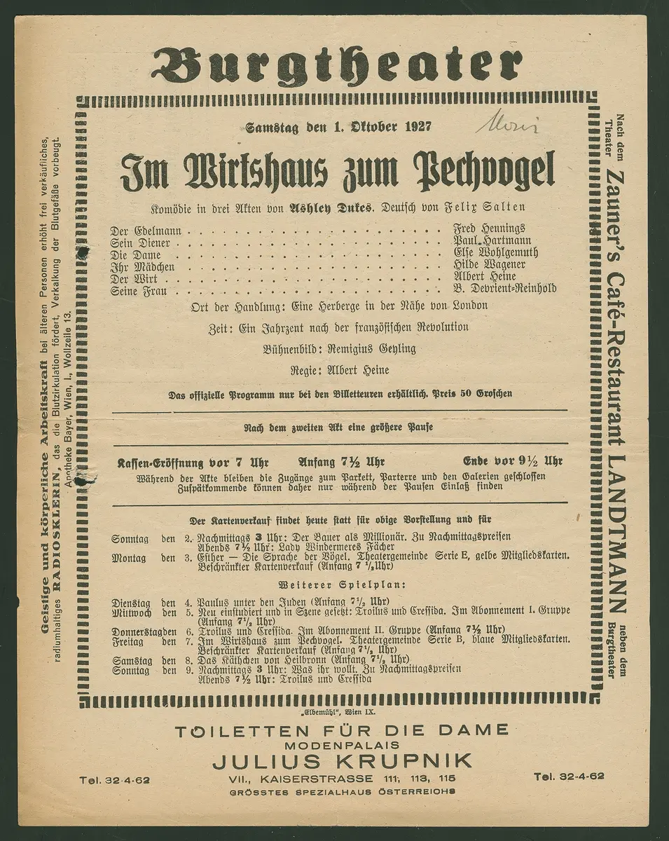 Im Wirtshaus zum Pechvogel