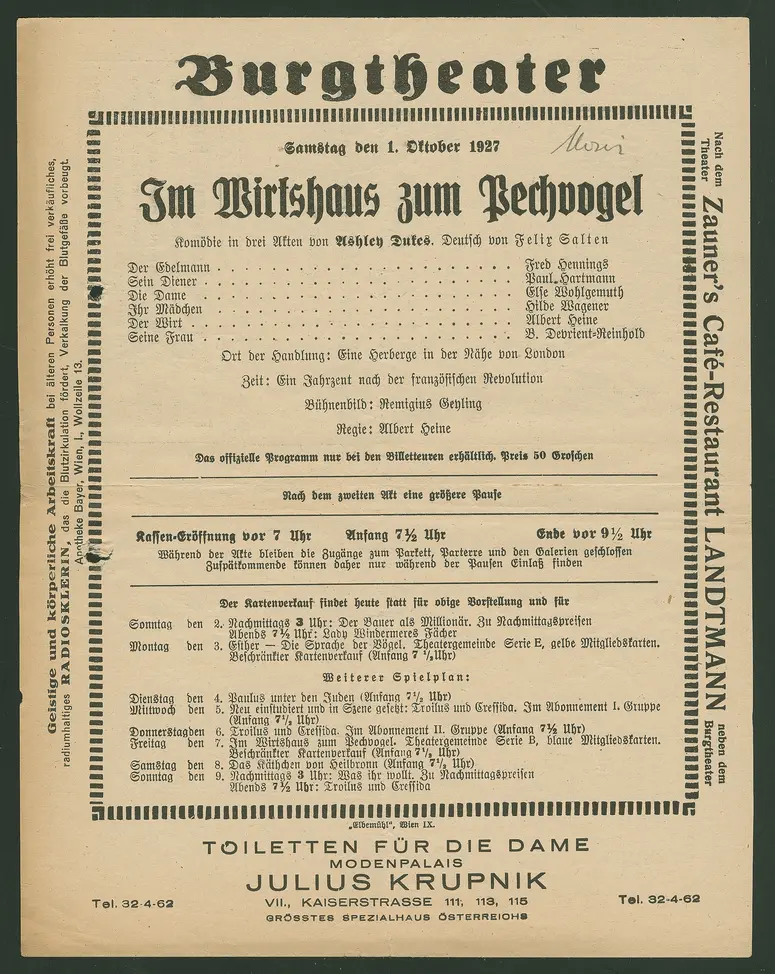 Im Wirtshaus zum Pechvogel