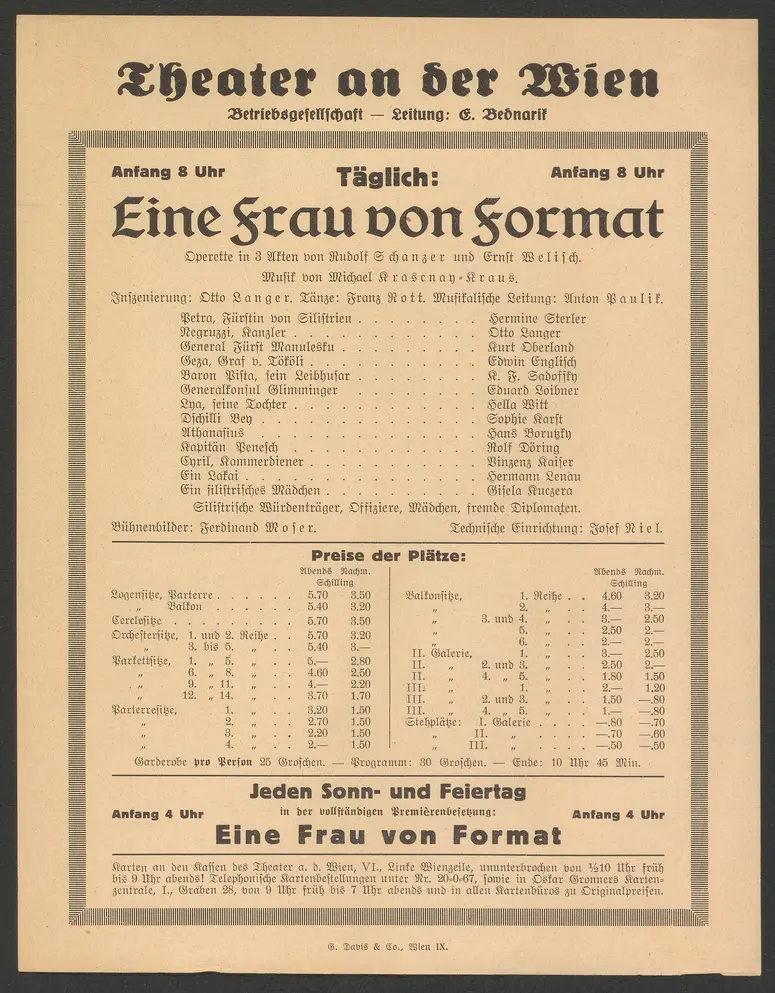 Eine Frau von Format