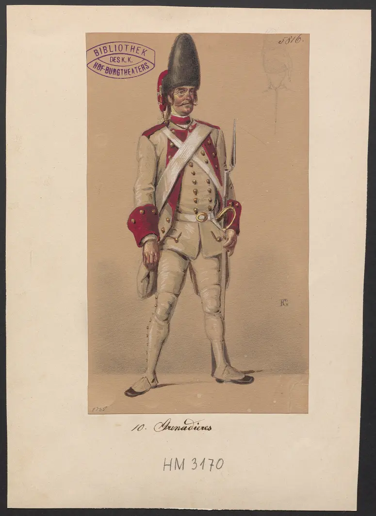 Pierres de Straß, Titel der Serie: Figurinen des k.k. Hof-Burgtheaters