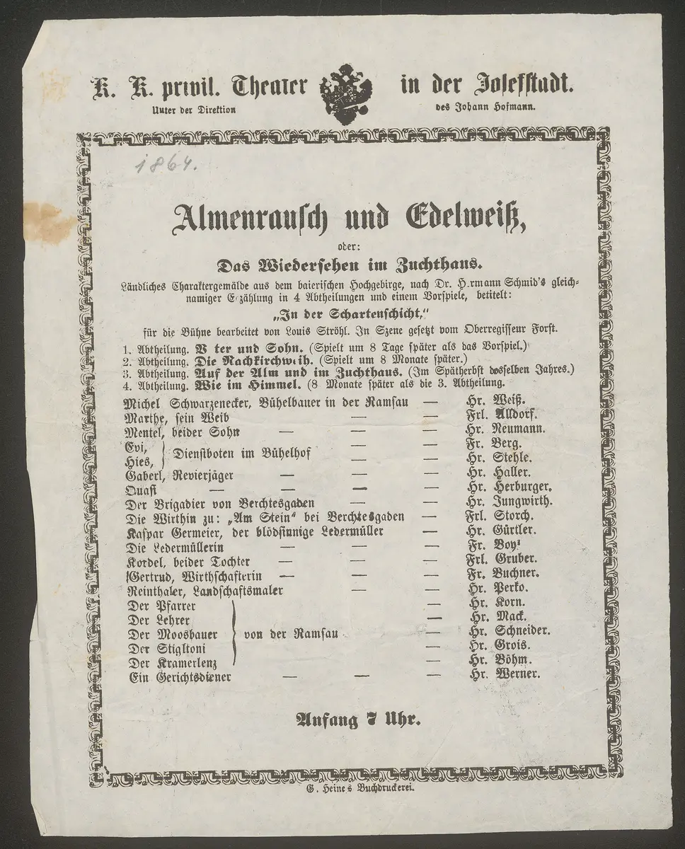Almenrausch und Edelweiß oder Das Wiedersehen im Zuchthaus